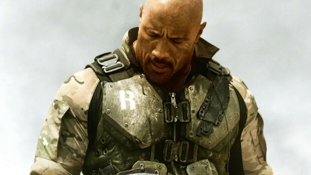A soldier in tactical gear looks down seriously in the Gi Joe movie, HD Desktop Wallpaper