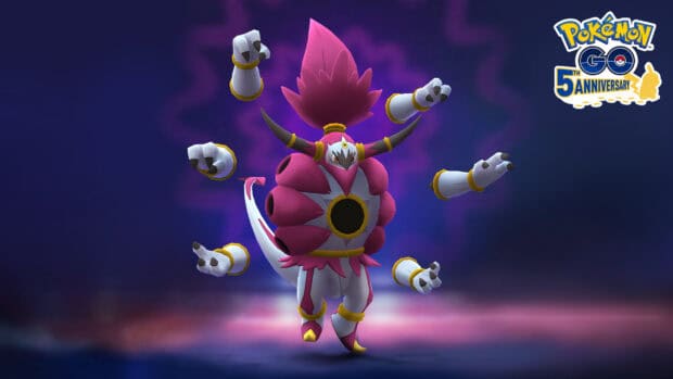 Hoopa wallpapers feature the legendary Pokémon with mystical floating arms, HD Desktop Wallpaper
