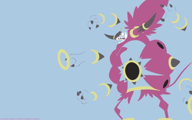 Hoopa unleashes its power with floating rings around it, Hoopa Wallpapers, HD Desktop Wallpaper