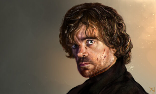 A detailed portrait of a House Lannister character with scars on his face, HD Desktop Wallpaper