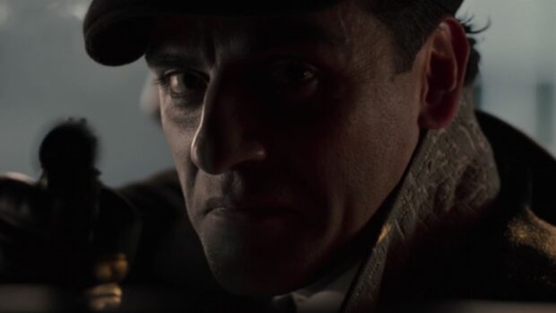 A close up of Jake Lockley aiming a gun with serious expression, HD Desktop Wallpaper