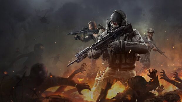 Soldiers defend against approaching enemies in shooter game wallpapers, HD Desktop Wallpaper