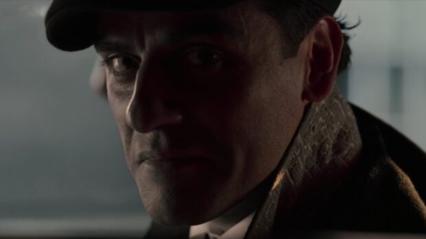 A close up of Jake Lockley showing a serious expression in low light, HD Desktop Wallpaper
