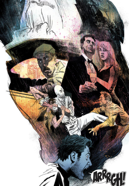 The artwork shows Jake Lockley in multiple intense comic scenes, HD Mobile Wallpaper