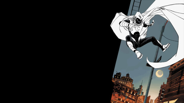 Jake Lockley is jumping dynamically over a city street at dusk, 4K Desktop Wallpaper