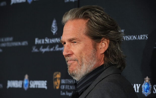 Jeffrey Bridges has a thoughtful expression with a beard and long hair at an event, 2K Desktop Wallpaper