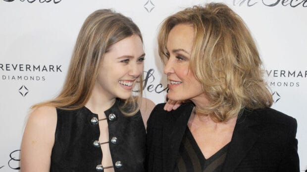 Jessica Lange wallpapers show two women smiling and looking at each other, HD Desktop Wallpaper