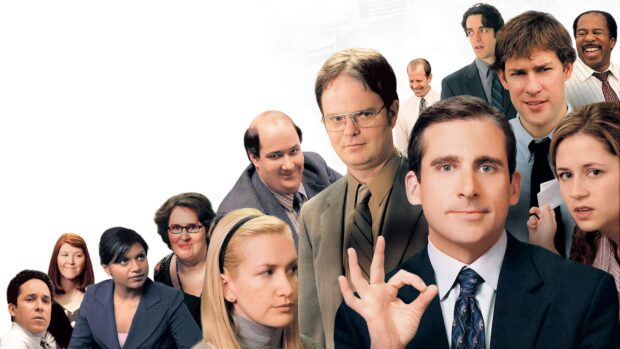 A group of characters from the office series is posing together in this Jj Abrams wallpaper, 4K Desktop Wallpaper