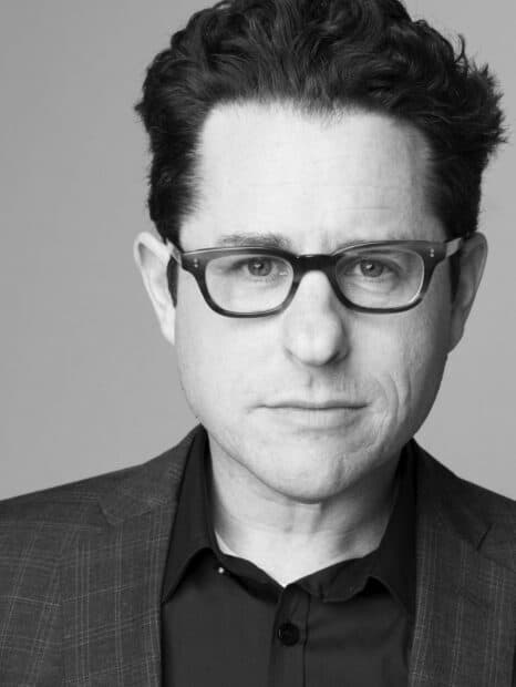 A close up black and white portrait of Jj Abrams wearing glasses and a checkered blazer, HD Mobile Wallpaper