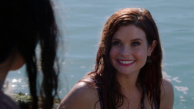 Joanna Garcia Swisher is smiling joyfully near the water in this scene, HD Desktop Wallpaper