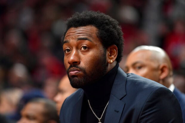 John Wall is captured with a serious expression during a game, 2K Desktop Wallpaper