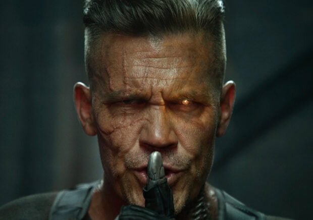 Josh Brolin with a scarred face and glowing eye, HD Desktop Wallpaper