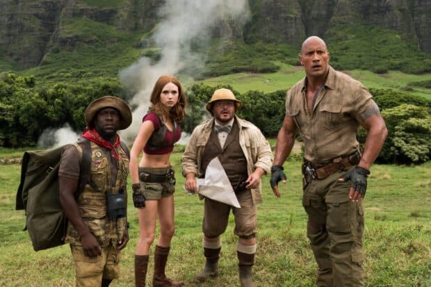 The main characters explore a mysterious jungle in Jumanji The Next Level, HD Desktop Wallpaper