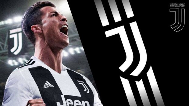 A Juventus Football Club player celebrates passionately during a match, HD Desktop Wallpaper