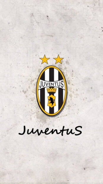 The image shows the Juventus Football Club emblem on a textured background, HD Phone Wallpaper
