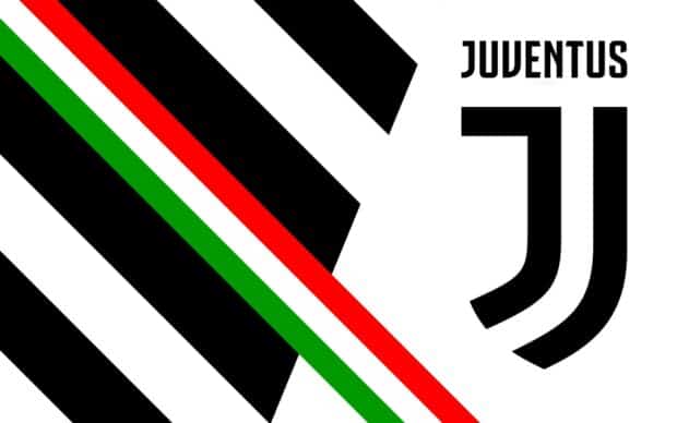 The Juventus logo features black and white stripes with red and green accents from the Italian flag, HD Desktop Wallpaper