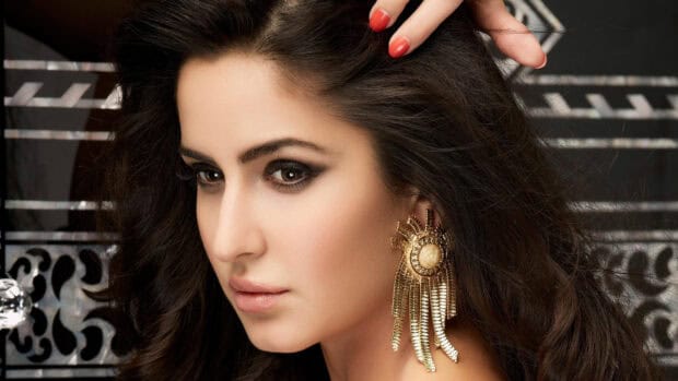 Katrina Kaif wallpapers featuring a close up of her face with elegant makeup and jewelry, 4K PC Wallpaper