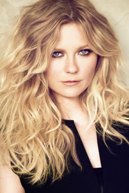 Kirsten Dunst has long blonde hair and piercing eyes in this stunning portrait, HD Phone Wallpaper