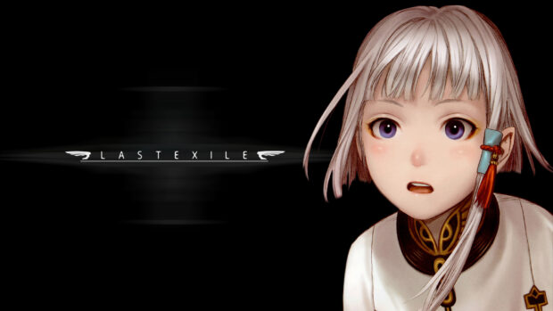 A young girl with white hair and purple eyes from Last Exile wallpapers, HD Desktop Wallpaper
