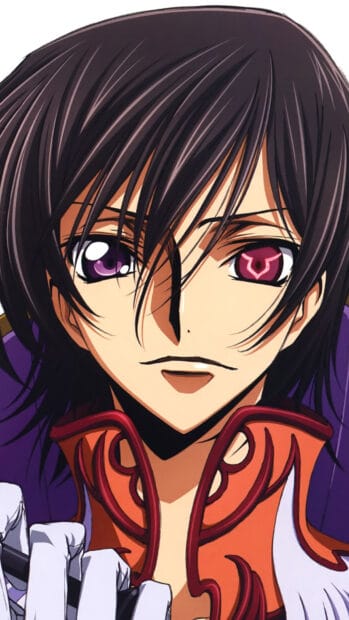 Lelouch Lamperouge has one red eye and wears a detailed uniform, HD Mobile Wallpaper