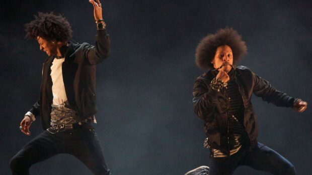 Two performers show energetic moves with expressive styles in Les Twins Wallpapers, HD Desktop Wallpaper