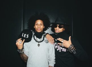 Les Twins posing together with stylish hats and jewelry, HD Desktop Wallpaper