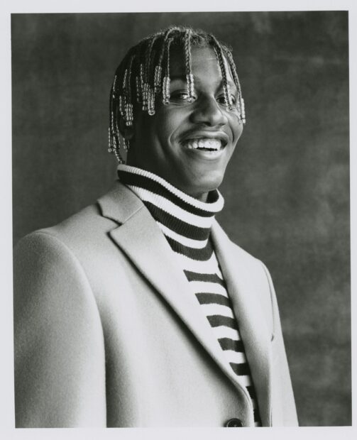 Lil Yachty wallpapers show him in stylish coat and braided hair, HD Phone Wallpaper
