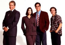 The cast of Lois And Clark The New Adventures Of Superman stands together smiling, HD Desktop Wallpaper