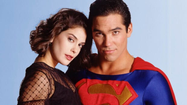 A close up portrait of Lois and Clark from the new adventures of Superman, HD Desktop Wallpaper