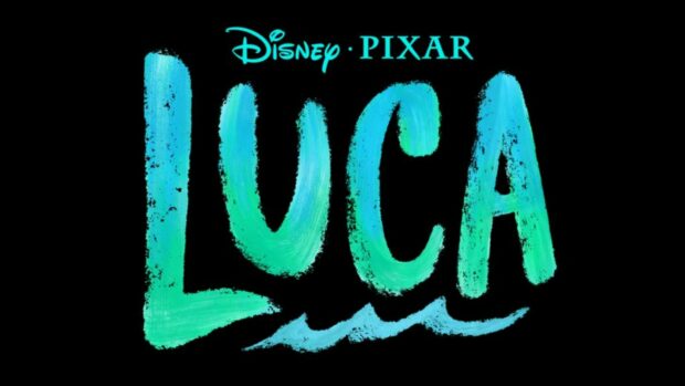 The Luca wallpapers title is shown with a blue and green brushstroke style on a black background, HD Desktop Wallpaper
