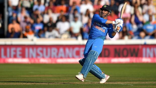 MS Dhoni The Untold Story wallpapers shows the player hitting the ball on the field, 4K Desktop Wallpaper