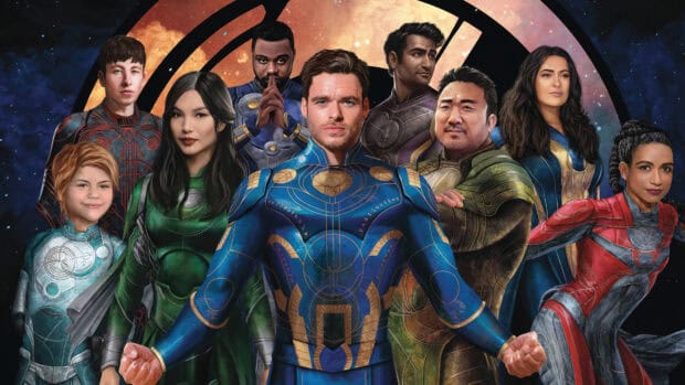 Ma Dong Seok and the cast of Eternals in detailed costumes, 4K Desktop Wallpaper