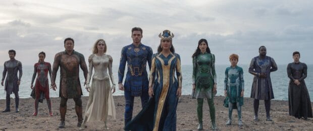 Ma Dong Seok stands with other heroes from the Eternals movie, 4K Desktop Wallpaper