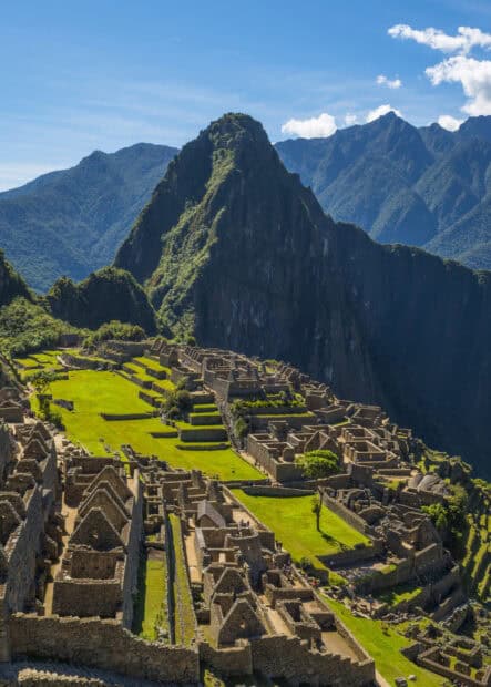 Machu Picchu archaeological site with mountainous backdrop in Peru Wallpapers, HD Mobile Wallpaper