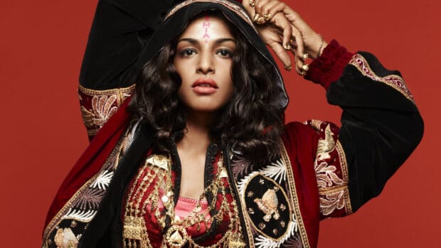 Mia Rapper showcases her unique fashion and confident expression, HD Desktop Wallpaper