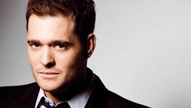 A confident man with a slight smile in a suit represents Michael Buble wallpapers, HD Desktop Wallpaper