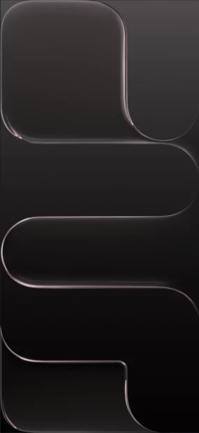 The iPhone 17 Wallpapers shows a dark minimalist design with sleek curved lines, 4K iPhone Wallpaper