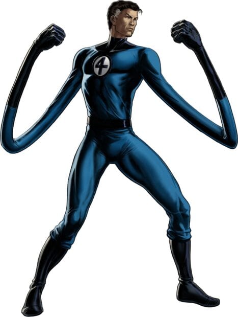 Mr Fantastic wallpapers showing a superhero with stretching arms, HD Desktop Wallpaper