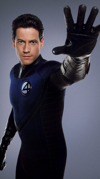 Mr Fantastic is posing with his hand stretched forward in a superhero costume, HD Phone Wallpaper