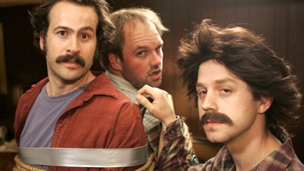 The main characters from My Name Is Earl TV series in a humorous moment, HD Desktop Wallpaper