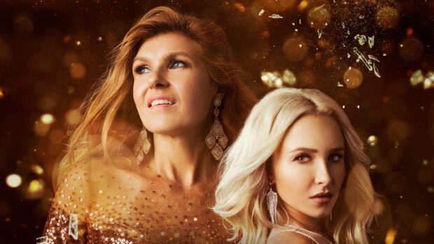 Two women are posing with glamorous golden tones in Nashville TV series, 4K Desktop Wallpaper