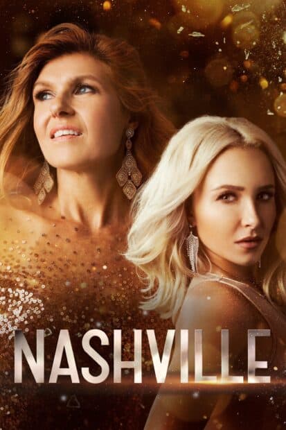 Two women featured in Nashville TV series posing with golden lighting, 2K Mobile Wallpaper
