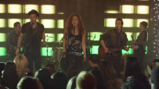 A band performs live on stage in the Nashville TV series with vibrant lighting, HD Desktop Wallpaper