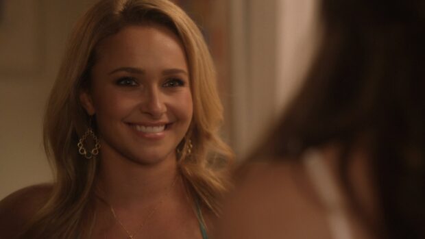 A smiling woman with blonde hair is featured in a scene from the Nashville tv series, HD Desktop Wallpaper