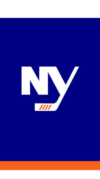 The New York Islanders logo features a stylized NY with a hockey stick on a blue background, HD Phone Wallpaper
