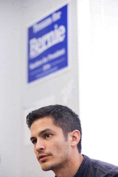 A close up of Nicholas Gonzalez focused during a conversation indoors, HD Mobile Wallpaper