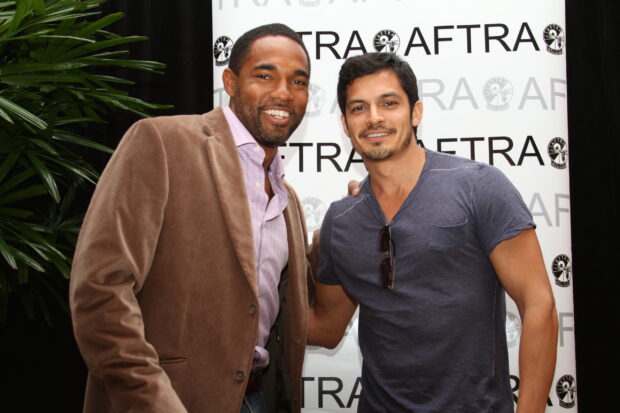 Nicholas Gonzalez wallpapers featuring him posing with a man in casual and formal wear, 2K Desktop Wallpaper