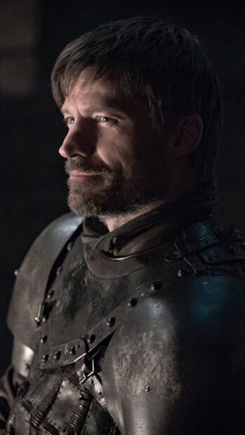 Nikolaj Coster Waldau is shown wearing medieval armor with a serious expression, HD Mobile Wallpaper
