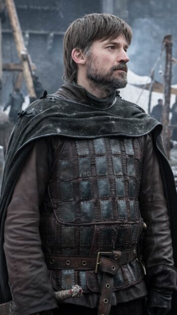 Nikolaj Coster Waldau wears detailed leather and metal armor during a historical scene, HD Phone Wallpaper