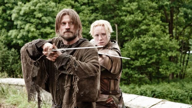 Nikolaj Coster Waldau is ready to fight with a sword in a medieval setting, HD Desktop Wallpaper